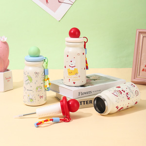 Creative Floating Insulated Water Bottle 500Ml Screw Cap With Strap For Students School Use - Product Image 2