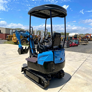 Mini-excavatrice compacte bleue sur chenilles, hydraulique, 1t, 1,5t, 2t, 3,5t, avec cabine et benne, moteur et transmission - Product Image 1