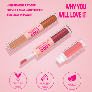 Palette de fard à joues et d'enlumineur en poudre à haute pigmentation, imperméable, 2 en 1, avec logo personnalisé, certifiée halal, finition durable - Product Image 4