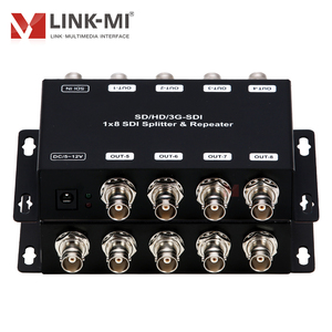 120m/200m <span class=keywords><strong>1x8</strong></span> SD/HD/3G-<span class=keywords><strong>SDI</strong></span> 1 đến 8 <span class=keywords><strong>Splitter</strong></span> chuyển đổi phân phối khuếch đại & Repeater cho hệ thống giám sát - Product Image 5