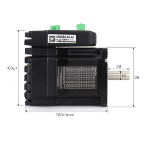 JMC 4,5N.<span class=keywords><strong>m</strong></span> Nema34 Integrierter Closed-Loop Schrittmotor 6A 24-80VDC 2000U/min Hybrid-Servomotor und Treiber IHSS86-60-45 - Product Image 2
