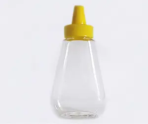 Sıcak satış toptan fiyat 200ml plastik gıda reçel şişe sıkmak ketçap şişe