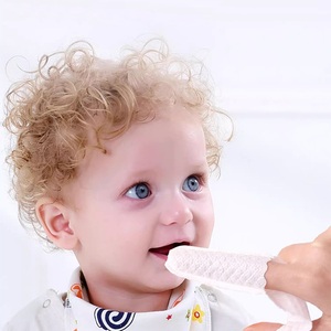 Gasa de Limpieza Bucal con Cepillo de Dedo, Dedales de Gasa Suave para el Cuidado de la Lengua y las Encías - Product Image 1