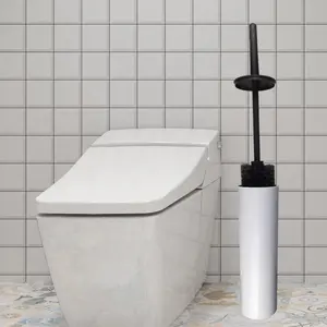 Chất lượng cao chống vi khuẩn nhà vệ sinh bàn chải và chủ Set với dài xử lý cho WC phòng tắm hộ gia đình nhà vệ sinh làm sạch