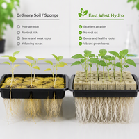 Blocs de culture en laine de roche hydroponique en gros, tailles personnalisées disponibles, cubes de germination de graines pour l'agriculture en serre commerciale