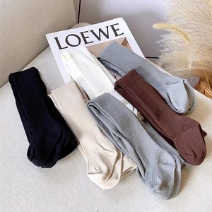 Girls Ribbed Bodysuit Tights Solid Color Cotton Stretch High Waisted One Piece Leggings Autumn Winter Kids Underwear - Product Image 2