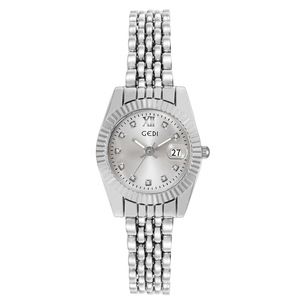 2025 nuevo reloj elegante para mujer elegante correa de acero inoxidable con diamantes de imitación reloj de pulsera Simple y elegante - Product Image 6