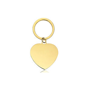Llaveros de Acero Inoxidable en Diversas Formas: Plata, Oro, Oro Rosa, Negro, Hueso de Perro, Corazón, Círculo, Rectángulo, Etiquetas Metálicas de Moda - Product Image 5