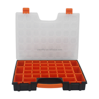 Boîte à outils transparente de haute qualité avec couvercle pour organiser les vis et les petits outils de jardin