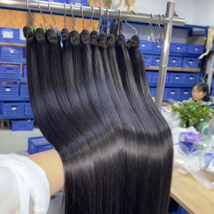 Venta al por mayor de Cutticle Alianed Hair Vendedor 100% Human Hair Weave Bundle,Virgin Raw Straight Human Hair Bundle - Product Image 4