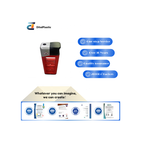 Custom Multi Color Plastic Vacuum Formed Component for Lighter Display Stand with Functional Compartments