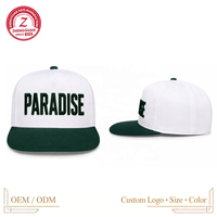 Nueva Gorra de Béisbol de 5 Paneles con Visera Plana, Cierre a Presión, de Algodón, con Logotipo Bordado en 3D Personalizado para Hip Hop y Skateboard
