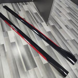 TIYPEOR Vente en gros de jupes latérales universelles personnalisées bon marché, couvre-jupes latérales noir et rouge, kit de pare-chocs - Product Image 5