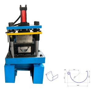 Gouttière de toit demi-ronde sans couture faisant la machine pour le métal de gouttière de maison avec des composants de moteur et de pompe de noyau - Product Image 3