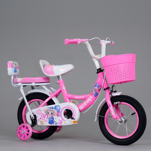Vélo à bas prix pour enfants, vélo rose pour filles de 2 à 13 ans avec <span class=keywords><strong>porte</strong></span>-livre et siège de bébé - Product Image 6