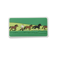 Souvenir touristique personnalisé, aimants de réfrigérateur en PVC souple 3D - Design moderne, taille moyenne, autocollant magnétique