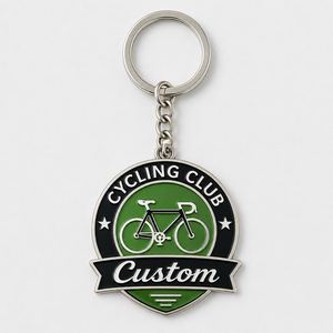 Porte-clés de vélo personnalisés de haute qualité, porte-clés en métal sur le thème du vélo, broche de club cycliste, souvenir de club de cyclisme - Product Image 3