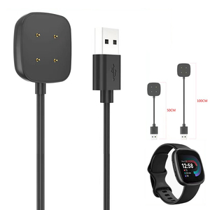 Câble de charge magnétique pour montre intelligente pour <span class=keywords><strong>Fitbit</strong></span> Versa 4 3 <span class=keywords><strong>Sense</strong></span> 2 1 Remplacement USB Charging Cradle Dock Stand Wire - Product Image 1