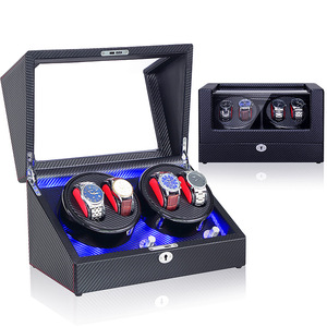 2023 luxe noyer bois sûr hommes <span class=keywords><strong>montre</strong></span> boîte de rangement <span class=keywords><strong>automatique</strong></span> <span class=keywords><strong>silencieux</strong></span> rotation <span class=keywords><strong>montre</strong></span> <span class=keywords><strong>remontoir</strong></span> - Product Image 5