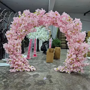 Arbres à fleurs de bougainvilliers artificiels en arc de haute qualité pour la décoration de mariage