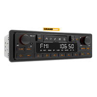 Grandnavi Classic Car Retro 1 DIN Radio AM/FM Lecteur MP3 Ports USB/AUX Haut-parleur intégré Amplificateur de son haute résolution FLAC/WAV 12V SD