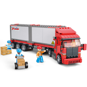 Série Bus - Train de marchandises à double wagon - Blocs de construction modulaires - Modèle de ville - Jouet pour <span class=keywords><strong>enfants</strong></span> - Plastique ABS - Cadeau - Product Image 6