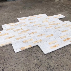 Panneaux <span class=keywords><strong>de</strong></span> placage en <span class=keywords><strong>pierre</strong></span> couleur or, revêtement mural en <span class=keywords><strong>pierre</strong></span> naturelle pour intérieur et extérieur - Product Image 4