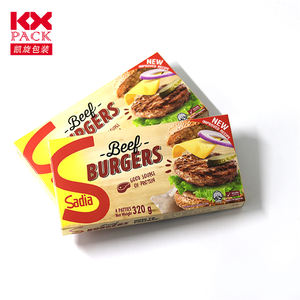 Scatola di imballaggio in cartone usa e getta stampata personalizzata per uso alimentare diretto in fabbrica per patatine fritte Hamburger <span class=keywords><strong>Pizza</strong></span> - Product Image 4