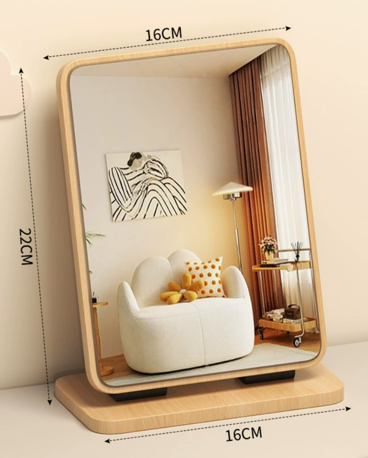 Miroir pliant led sans lampe-rose