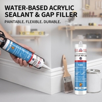 Sellador Acrílico Látex a Base de Agua Pintable para Ventanas, Puertas, Paredes, Paneles de Yeso y Acabados de Construcción Interior