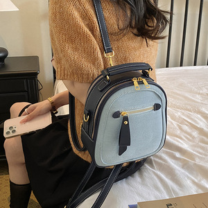 Bolso de mano para mujer, bolso de moda con empalme de colores en contraste, mochila ligera informal y sencilla de estilo coreano, bolso de mano texturizado de <span class=keywords><strong>alta</strong></span> <span class=keywords><strong>gama</strong></span> para mujer - Product Image 6