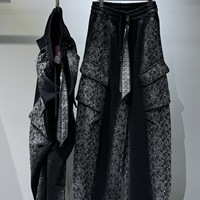 F083/Pantalon ample pour femme, collection automne, design tendance de marque avec fonction anti-boulochage, tenue élégante pour la mode urbaine