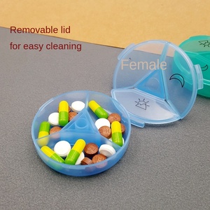 Wholesale Hot Selling Medibox Mini 3 Compartment Plastic Travel <b>Storage</b> Portable Medicine <b>Box</b> Pack <b>Small</b> Pill Organizer - Product Image 6
