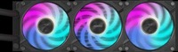 Refroidisseur de processeur AORUS WATERFORCE X II 360 avec roulement à fluide, 3 ventilateurs ARGB de 120 mm, dissipateur thermique en aluminium et cuivre