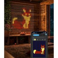 Lumières de rideau, application de contrôle, LED pixel RGB, LED intelligente, lumières de rideau pixel RGB, fête d'Halloween, éclairage de mariage, lampe LED de Noël