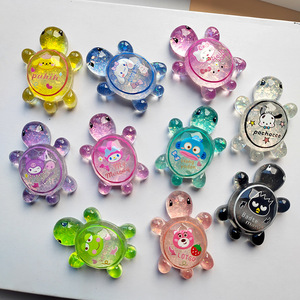 Transparent Resin Sequins Flashing Turtles Big <b>Small</b> Cute DIY Keychains <b>Ornaments</b> Blind Bag Accessories for Home Decoration - Product Image 3