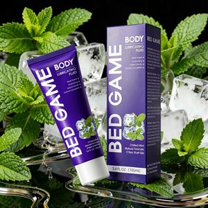 Lubrifiant à la menthe poivrée 100 ml - Lubrifiant rafraîchissant et apaisant pour les massages et les relations intimes, facilement lavable et non collant. - Product Image 1
