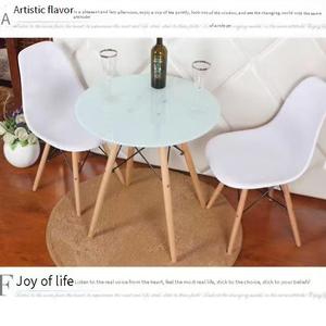 Ensemble <span class=keywords><strong>de</strong></span> salle à manger design unique, <span class=keywords><strong>table</strong></span> et chaises pour salon, restaurant moderne, cuisine, tables rondes <span class=keywords><strong>de</strong></span> salle à manger - Product Image 6
