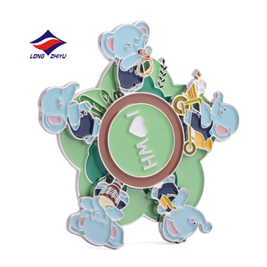 Longzhiyu 20 Năm Nam Châm Tủ Lạnh Tùy Chỉnh Sản Xuất Mềm Men Trượt Theo Dõi Long Lanh Tổ Chức Sự Kiện Kỷ Niệm Kim Loại Nam Châm Tủ Lạnh - Product Image 6