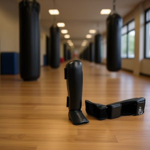 Protectores de Piernas para Boxeo, Color Negro, 2 Piezas - Product Image 2