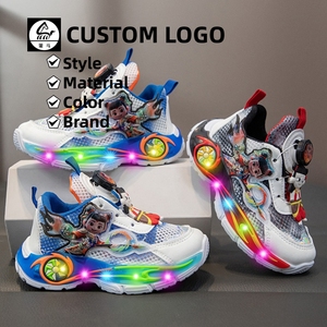 <span class=keywords><strong>Zapatillas</strong></span> Deportivas Infantiles Cema <span class=keywords><strong>con</strong></span> <span class=keywords><strong>Luces</strong></span> LED, Estilo Casual para Niños, Diseño <span class=keywords><strong>de</strong></span> Spider-Man Brillante, para Primavera - Product Image 1