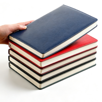 Carnet A5 en cuir PU à couverture rigide, logo personnalisé, journal de réunion d'affaires, 100 feuilles, reliure thermique, haute qualité, écriture facile