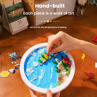 Dropshipping Colle Crème 6 Pouces Cadre Photo Nouveauté Cadeau Matériaux Pack pour Enfants Creative Argile Texture Peinture Cadeau