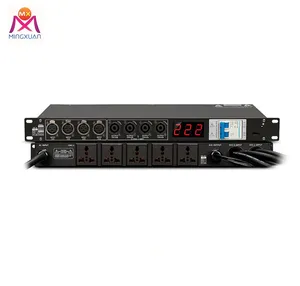 6 way line array sound box timing device power controller professional high power Audio signal socket manager