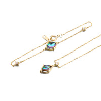 DEYIN, joyería al por mayor de alta calidad, hermosa pulsera, cadena de pulsera de oro macizo de 9K para mujer