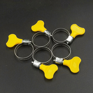 Wholesale plastic handle hose clamps, small American-style hand-tightening clamps, gas pipe <b>fasteners</b>, water pipe <b>fasteners</b>, - Product Image 2