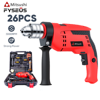 Fyseus 850w 13mm Jeu de forets à percussion Perceuse compacte