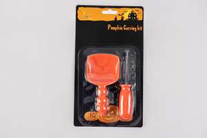 Ensemble de sculpture de <span class=keywords><strong>citrouille</strong></span> d'Halloween innovant et polyvalent de 15 pièces, comprenant des outils en acier inoxydable, des scies et des gabarits de conception - Product Image 3