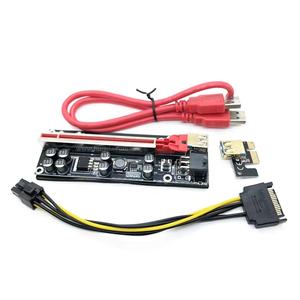 ไรเซอร์ <span class=keywords><strong>VER009S</strong></span> บวก PCI Express PCI PCI Express PCI-E <span class=keywords><strong>Riser</strong></span> Card 009S 6Pin ไปยัง SATA 1X 8X 16X USB 3.0 Extender ADAPTER LED สำหรับการ์ดแสดงผล - Product Image 6