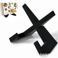 Support de rangement en bois durable pour recettes, menu de cuisine, présentoir de lecture pour bureau et maison